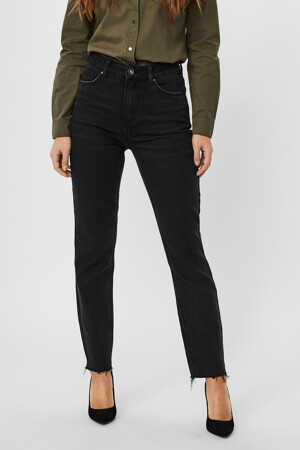 Dames - VERO MODA® - Straight jeans - black denim - Jeans - BLACK DENIM