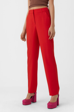 Femmes - VERO MODA® - Pantalon costume - rouge -  - ROOD