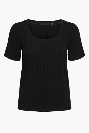 Dames - VERO MODA® - T-shirt - zwart -  - ZWART