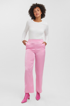 Femmes - VERO MODA® - Pantalon color&eacute; - rose - VERO MODA - rose