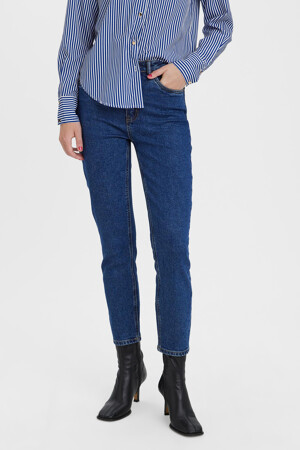 Dames - VERO MODA® - Straight jeans - dark blue denim - Jeans - DARK BLUE DENIM