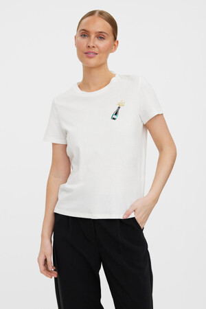 Femmes - VERO MODA® - T-shirt - blanc - T-shirts & tops - WIT