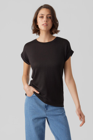 Femmes - VERO MODA® - T-shirt - noir - VERO MODA® - ZWART