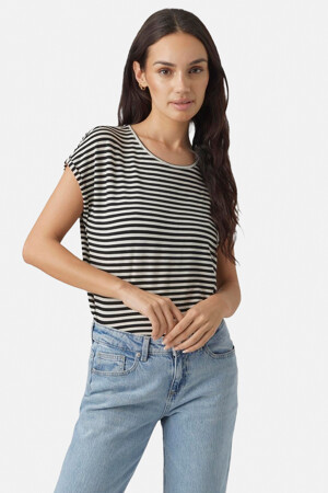 Femmes - VERO MODA® - T-shirt - noir - VERO MODA® - ZWART