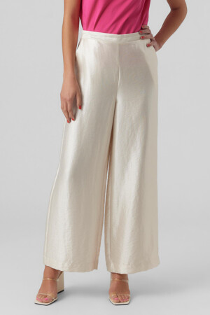 Dames - VERO MODA® - Broek - beige - Broeken - BEIGE