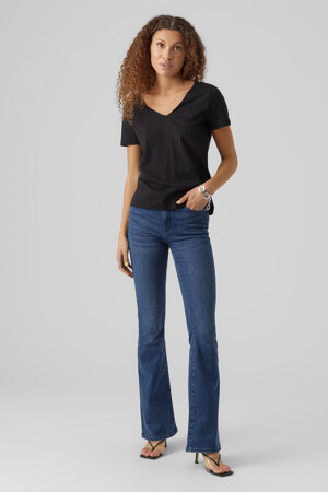 Dames - VERO MODA® - T-shirt - zwart - Vero Moda - ZWART