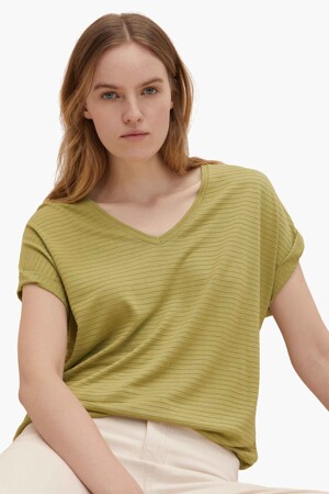 Femmes - Tom Tailor - Top - vert - TOM TAILOR - vert