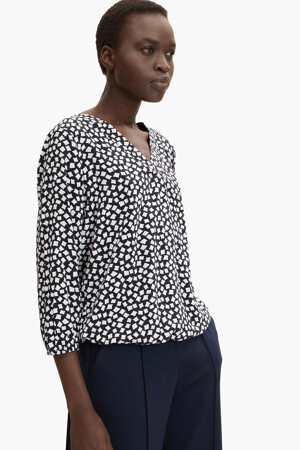 Femmes - Tom Tailor - Blouse - bleu - Chemisiers & Blouses - bleu