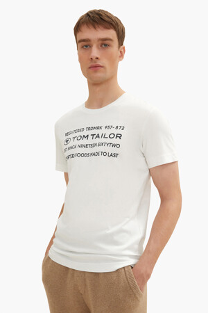Dames - Tom Tailor - T-shirt - ecru - TOM TAILOR - ecru