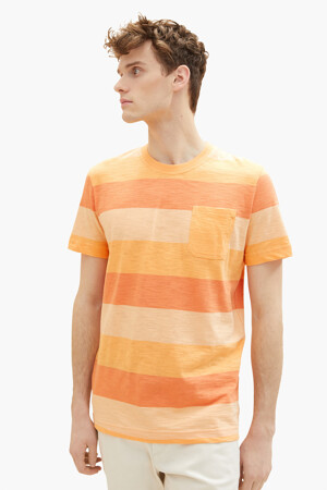 Dames - TOM TAILOR - T-shirt - oranje - Tom Tailor - ORANJE