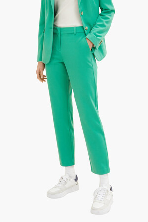 Femmes - Tom Tailor - Pantalon color&eacute; - vert - Pantalons - VERT