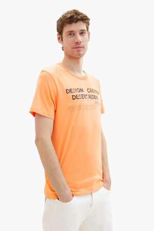 Dames - Tom Tailor - T-shirt - oranje - Kleding - oranje