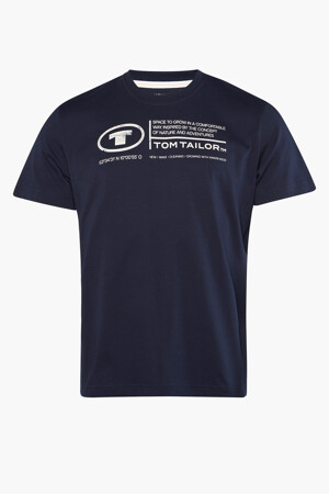 Femmes - TOM TAILOR - T-shirt - bleu - Tom Tailor - BLAUW
