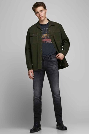 Heren - JACK & JONES JEANS INTELLIGENCE - Slim jeans - dark grey denim - Jeans - DARK GREY DENIM