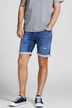 Dames - JACK & JONES JEANS INTELLIGENCE - Short - MID BLUE DENIM - Shorts - MID BLUE DENIM