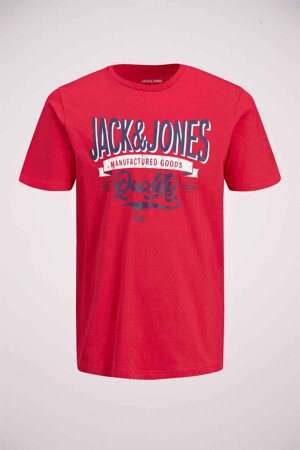 Dames - PREMIUM BLUE by JACK & JONES - T-shirt - rood - PREMIUM BLUE by JACK & JONES - ROOD