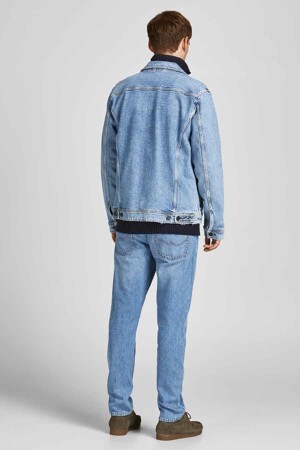 Femmes - JACK & JONES JEANS INTELLIGENCE - Jean droit - bleu - Zoom sur le jeans - MID BLUE DENIM