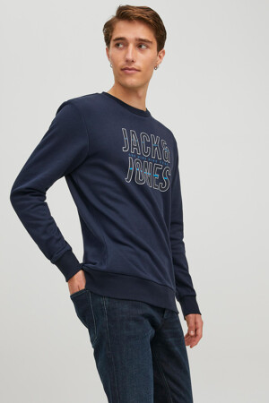 Dames - JACK & JONES - Sweater - blauw - Hoodies & Sweaters - blauw