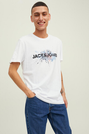 Dames - JACK & JONES - T-shirt - wit - CORE BY JACK & JONES - wit