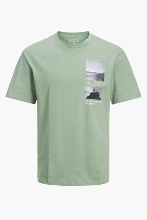 Heren - CORE BY JACK & JONES - T-shirt - groen - Promoties - GROEN