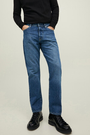 Femmes - JACK & JONES JEANS INTELLIGENCE - CHRIS - Zoom sur le jeans - MID BLUE DENIM