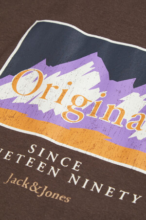 Dames - ORIGINALS BY JACK & JONES - T-shirt - bruin - Solden - bruin