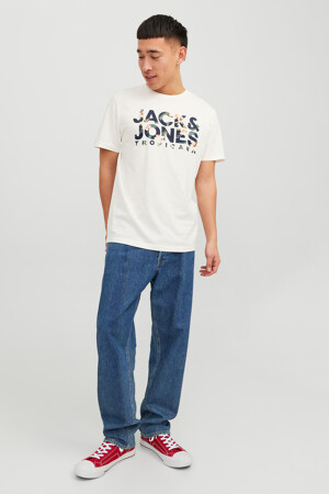 Dames - ORIGINALS BY JACK & JONES - T-shirt - wit - Kleding - wit