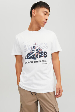 Dames - JACK & JONES - T-shirt - wit - JACK & JONES - wit