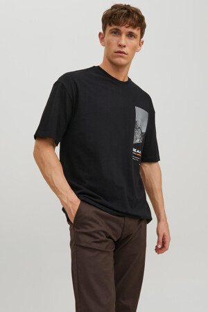 Dames - CORE BY JACK & JONES - T-shirt - zwart - Promoties - ZWART