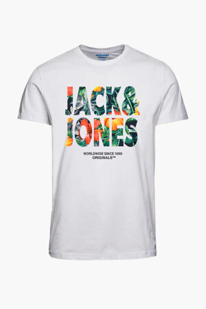 Heren - ORIGINALS BY JACK & JONES - T-shirt - wit - Promoties - WIT