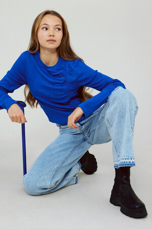 Dames - LMTD - Wide jeans - mid blue denim - LMTD - MID BLUE DENIM