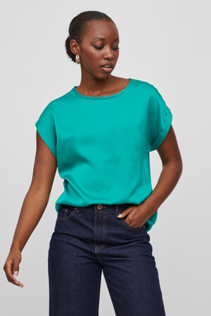 Femmes - VILA® - T-shirt - turquoise - T-shirts & tops - GROEN