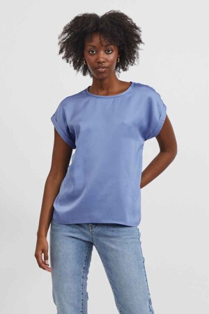 Dames - VILA® - T-shirt - blauw -  - BLAUW