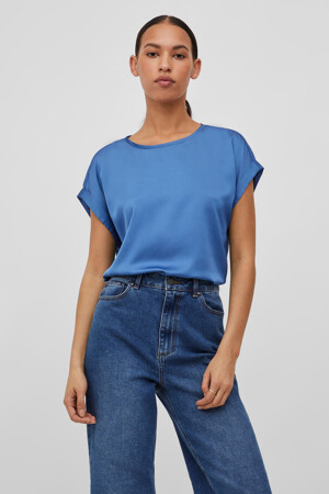 Femmes - VILA® - T-shirt - bleu - VILA® - BLAUW