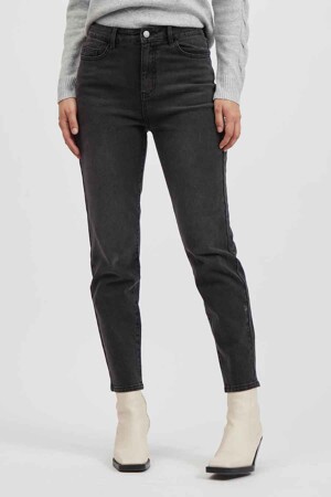 Dames - VILA® - Mom jeans - black denim -  - BLACK DENIM