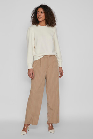 Femmes - VILA® - Pantalon color&eacute; - beige - 1 +1 +1 = superpositions <3  - beige