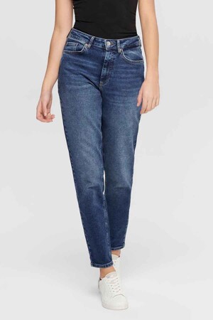 Dames - ONLY® - Mom jeans  -  - DARK BLUE DENIM