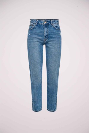 Dames - ONLY® - Straight jeans - mid blue denim - Shop GO indi-go > - MID BLUE DENIM