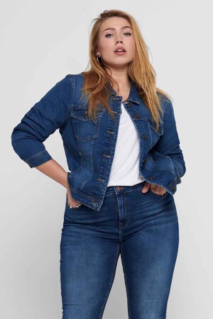Femmes - CARMAKOMA - Veste en jean - bleu - Zoom sur le jeans - bleu
