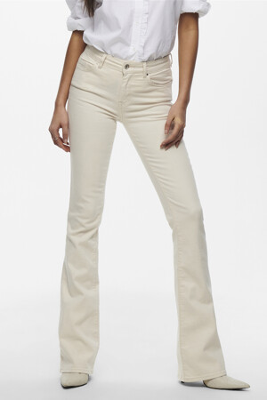 Dames - ONLY® - Flared jeans - ecru -  - ECRU