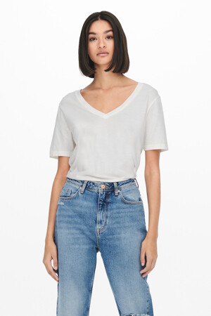 Dames - JDY - T-shirt - wit - JDY - WIT
