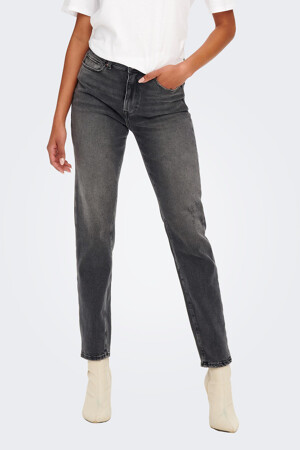 Dames - ONLY® - Straight jeans - grijs - Jeans - GRIJS