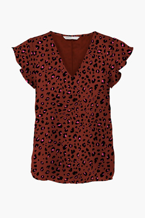 Femmes - ONLY® - Blouse - rouge - Animal prints & vegan leather - rouge