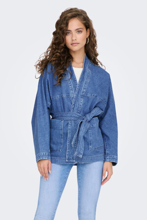 Femmes - ONLY® - Veste en jean - bleu - Manteaux & Vestes - MID BLUE DENIM