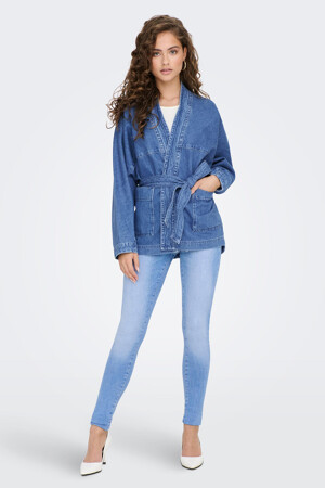 Femmes - ONLY® - Veste en jean - bleu - 1 +1 +1 = superpositions <3  - MID BLUE DENIM