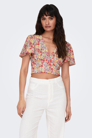 Dames - ONLY® - T-shirt - multicolor - Nieuwe collectie - MULTICOLOR