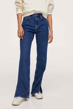 Dames - Mango - Straight jeans - mid blue denim -  - MID BLUE DENIM