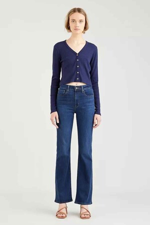Femmes - Levi's® - 725™ HIGH RISE BOOTCUT JEANS - Zoom sur le jeans - DARK BLUE DENIM