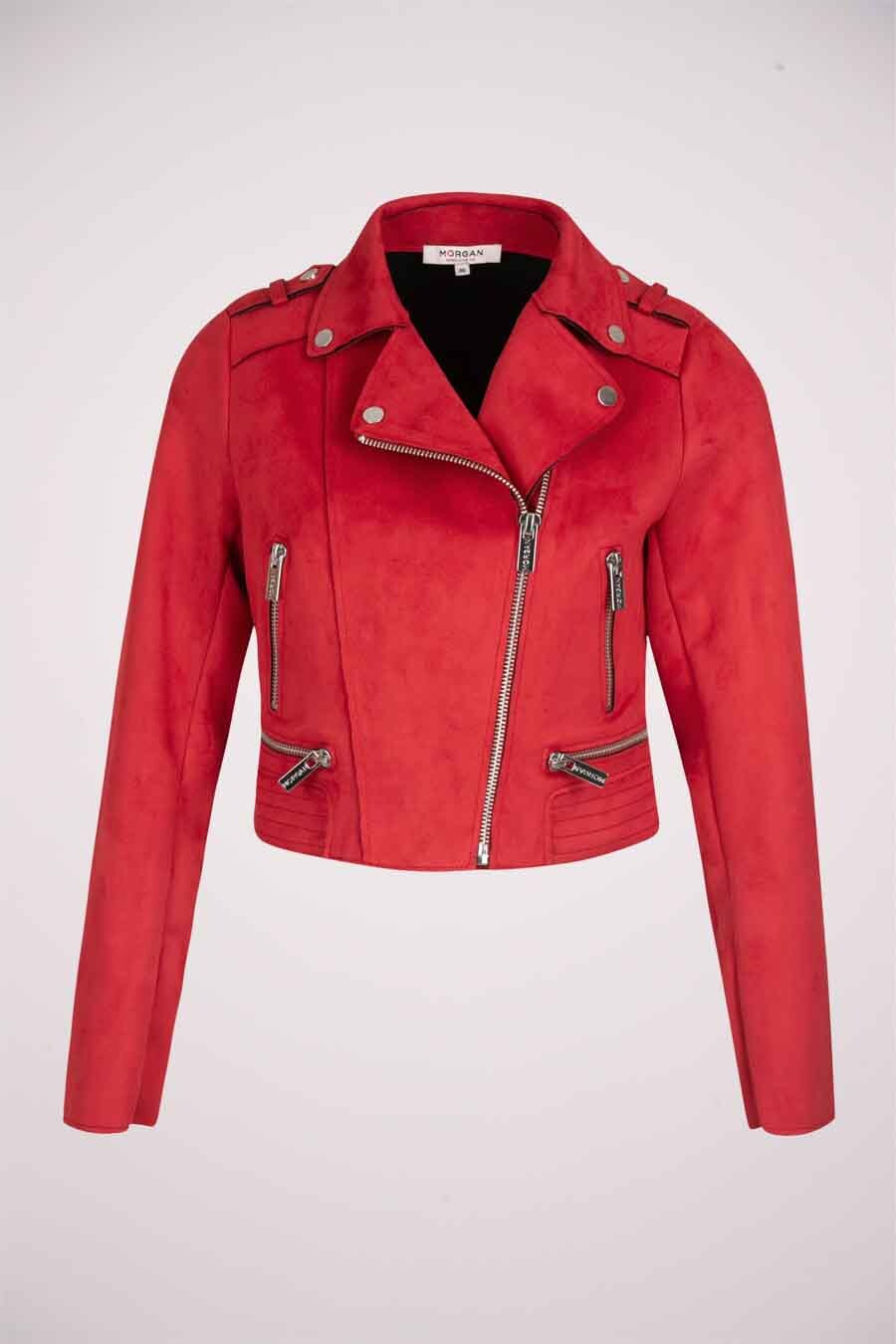 Veste courte Rouge Morgan de Toi 201GRAMMYN CHERRY POINTCARRE