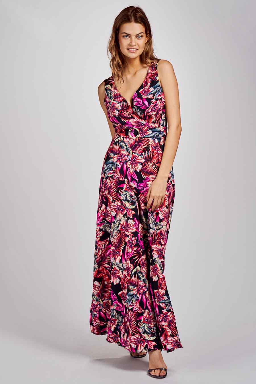 Robe longue Multicolor Morgan de Toi 201RODIEF MULTICO